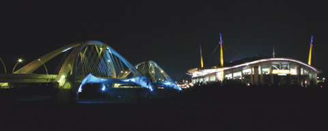 Toyota-shi Station East Square, West Square, Toyota Ohashi Bridge and Toyota Stadium