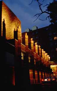 Hokkaido Hotel: Facade with Owl Sculptures