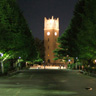 The lighting up of Okuma Auditorium of Waseda University
